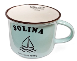 Kubek ceramiczny Solina - miętowy