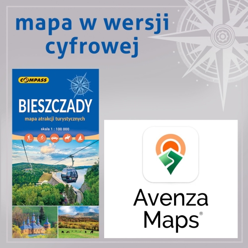 Bieszczady - mapa atrakcji turyst. 2025_okładka_AVE.jpg
