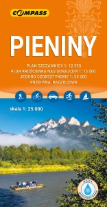 Pieniny - mapa laminowana