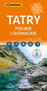 Tatry Polskie i Słowackie - mapa laminowana