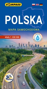 Polska – mapa samochodowa 2026 - mapa laminowana